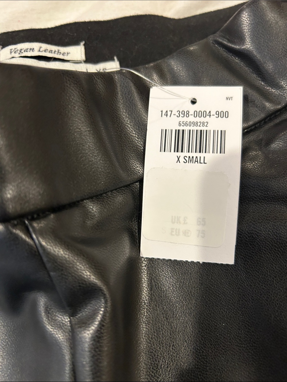Abercrombie & Fitch Black Faux Leather Skinny Pants - X-Small